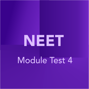 Module Test for NEET Test 4 online exam preparation purple banner