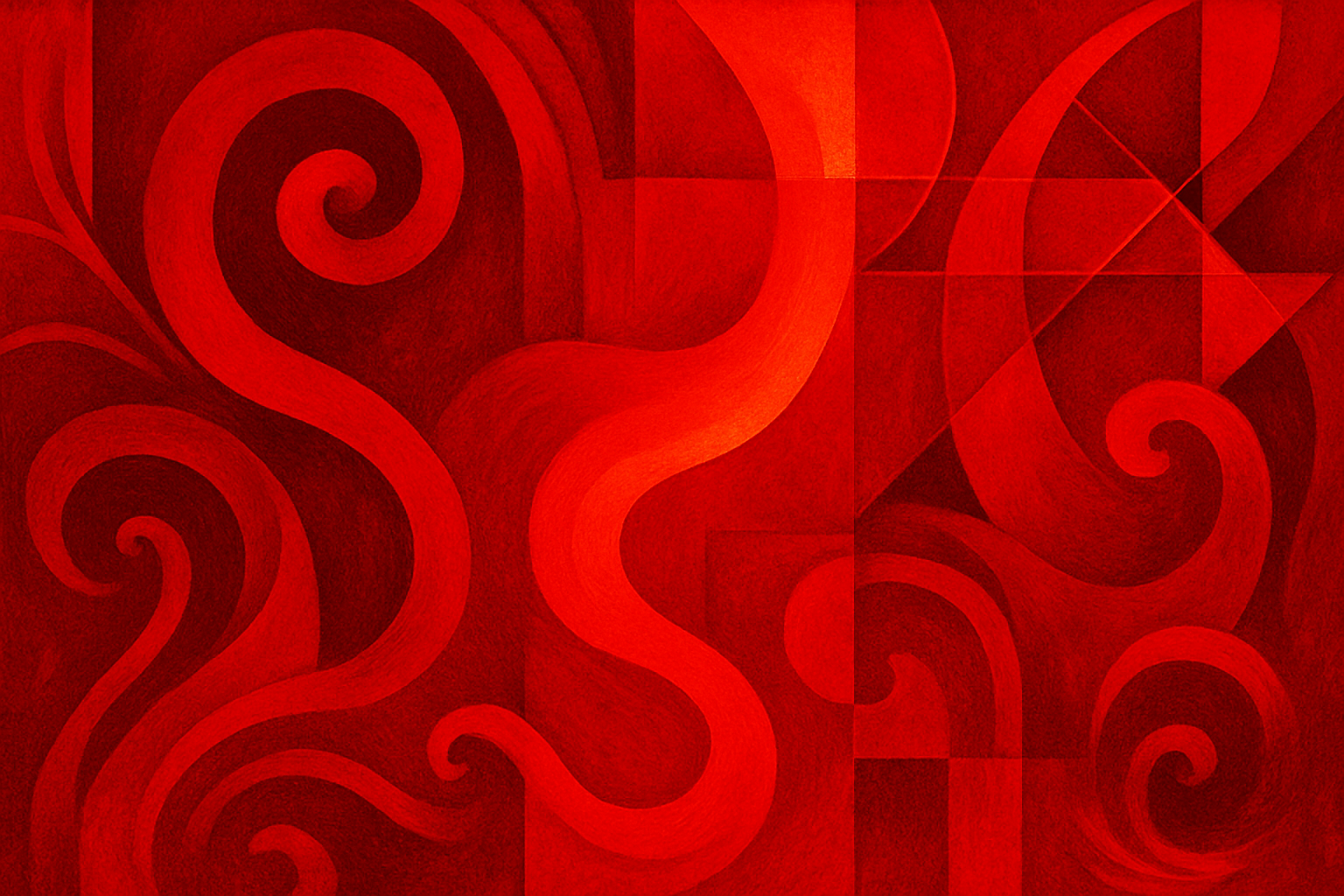 A self design redish image